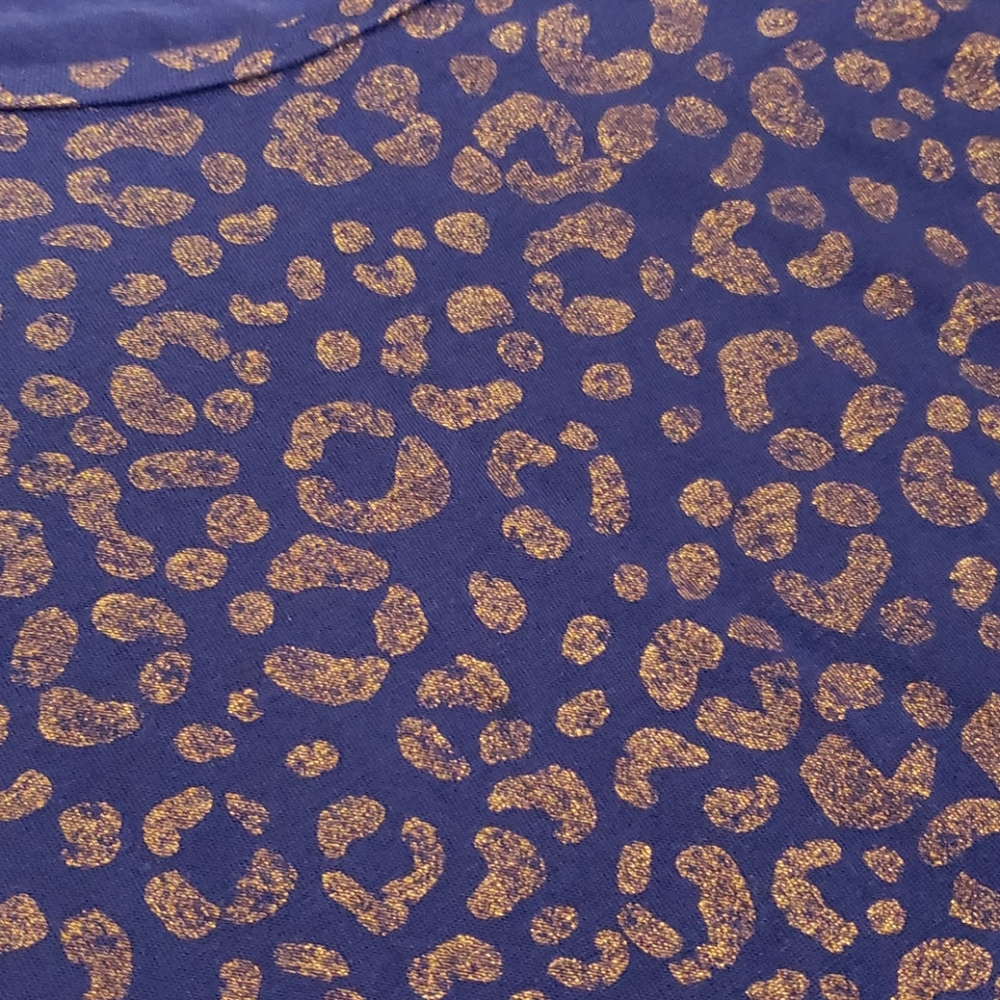 Blue leopard top - Picture 2 of 3